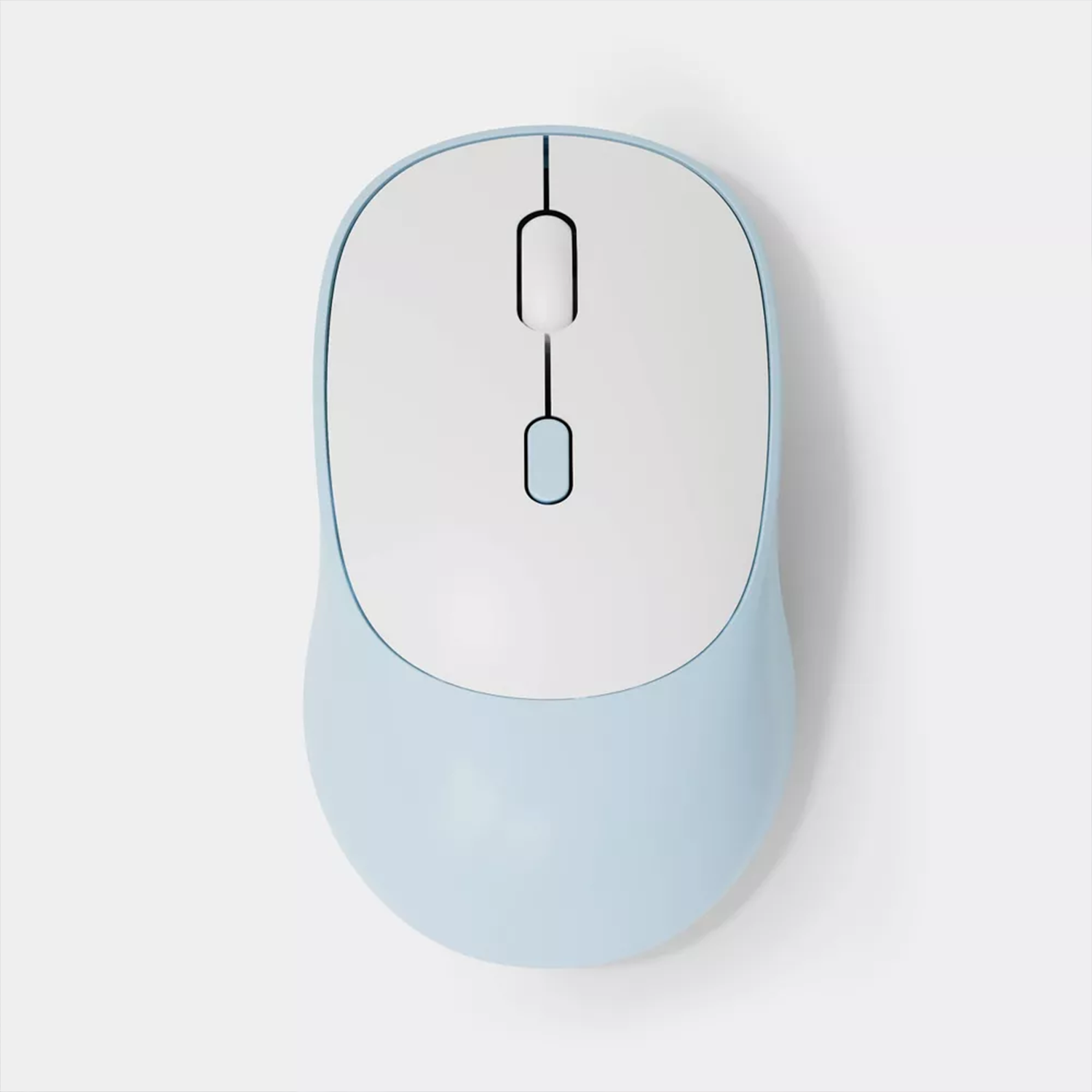 Pastel Dual‑Mode Wireless Computer Mouse With Curved Hand‑Fitting Profile