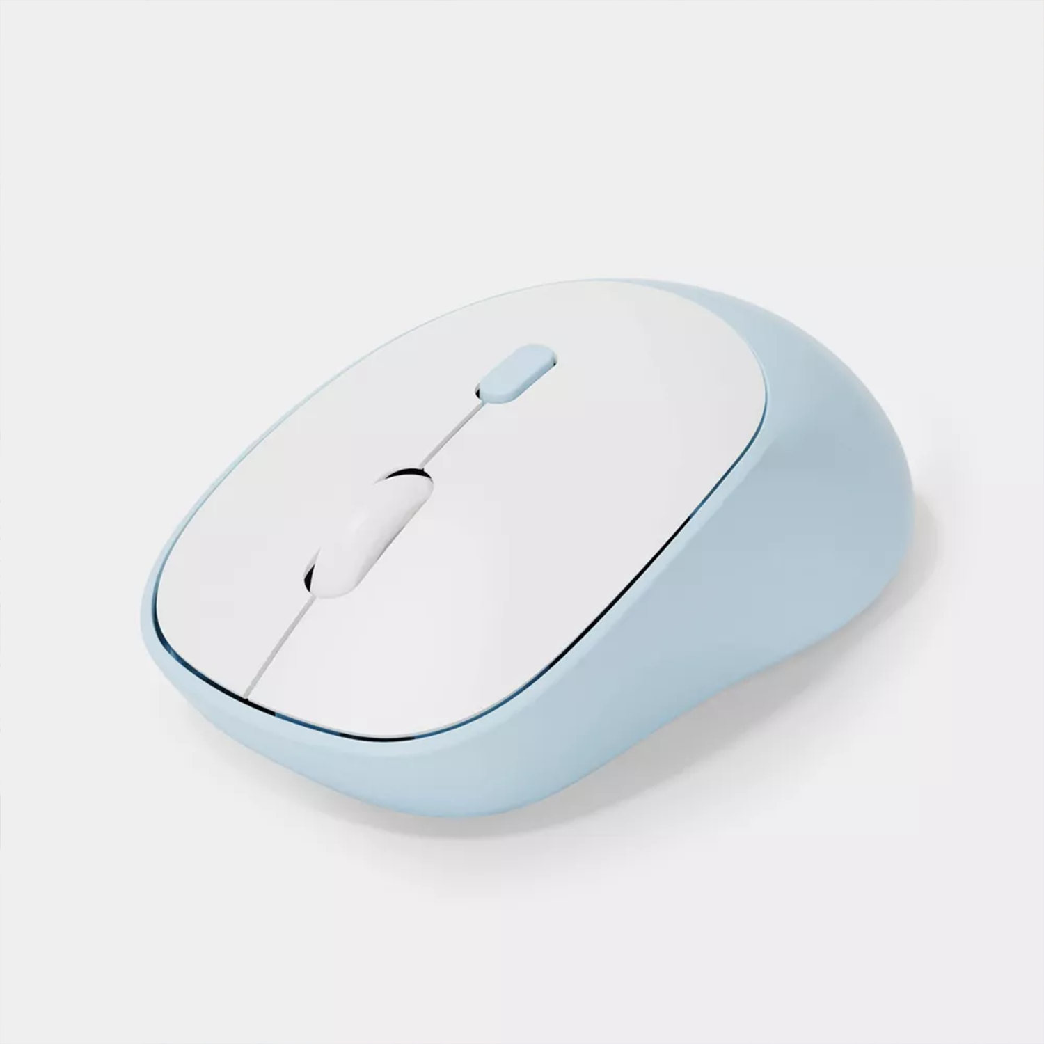 Pastel Dual‑Mode Wireless Computer Mouse With Curved Hand‑Fitting Profile
