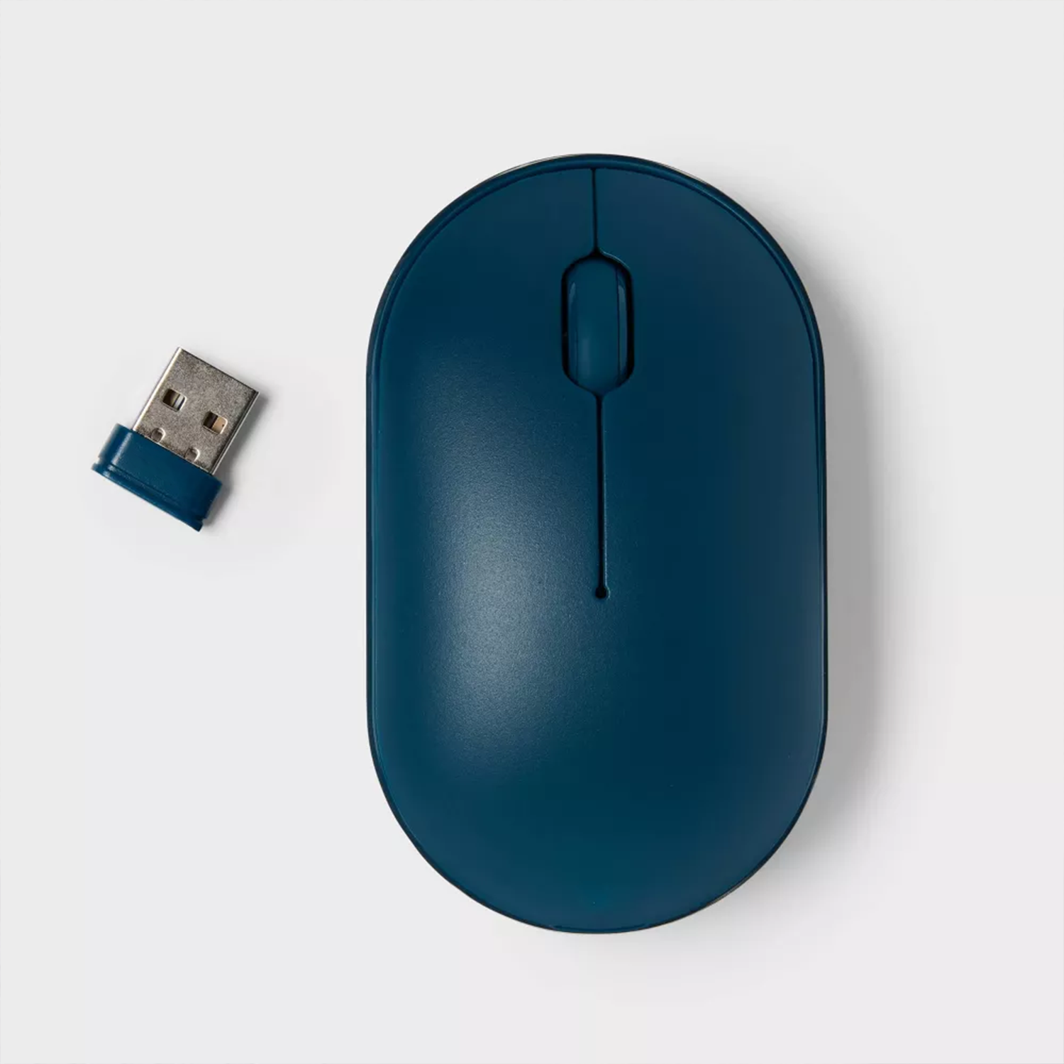 Dark Teal Compact Wireless Mouse With Dual Connection For Multi‑System Compatibility