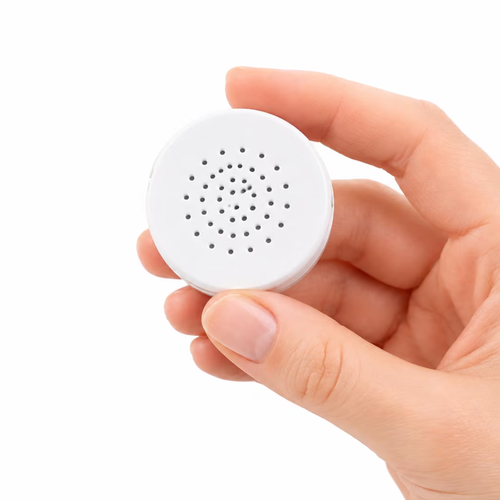 Compact Round Audio Recording Device For Sentimental Spoken‑Word Keepsake Creations