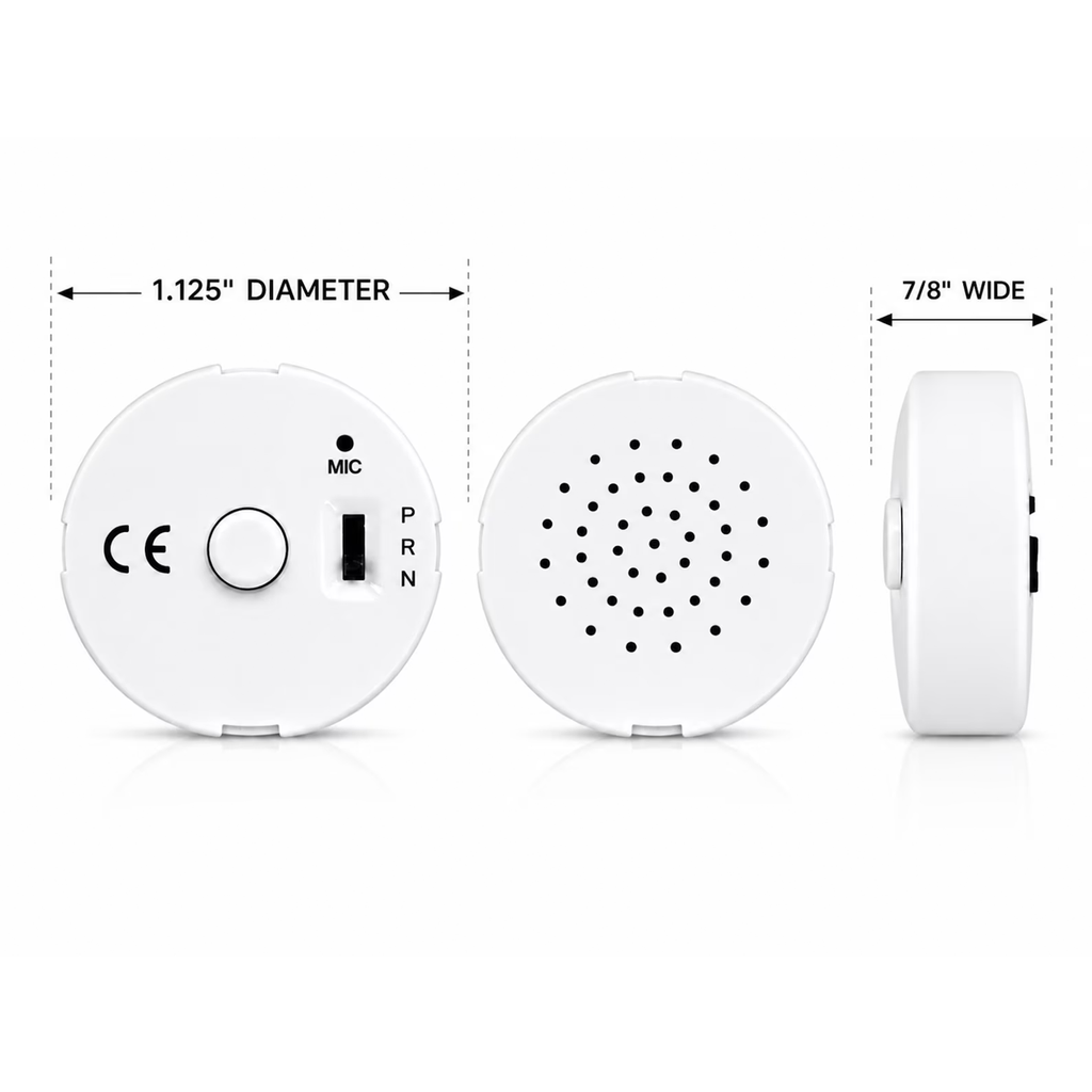 Compact Round Audio Recording Device For Sentimental Spoken‑Word Keepsake Creations