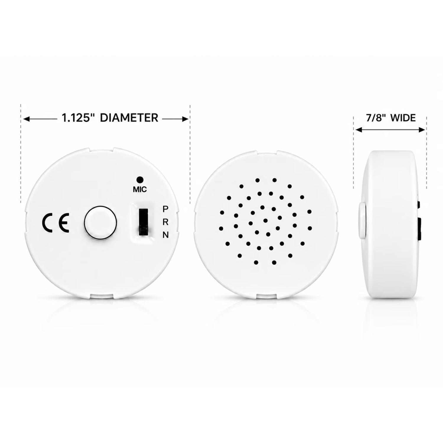 Compact Round Audio Recording Device For Sentimental Spoken‑Word Keepsake Creations