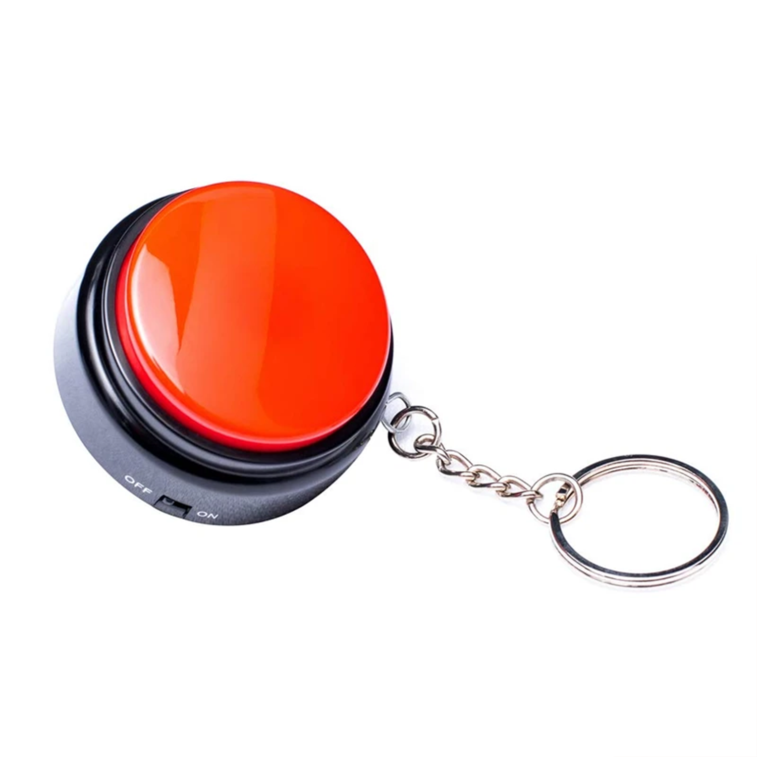 Portable Keychain‑Attached Custom Voice Button With 30‑Second Rewritable Audio Storage
