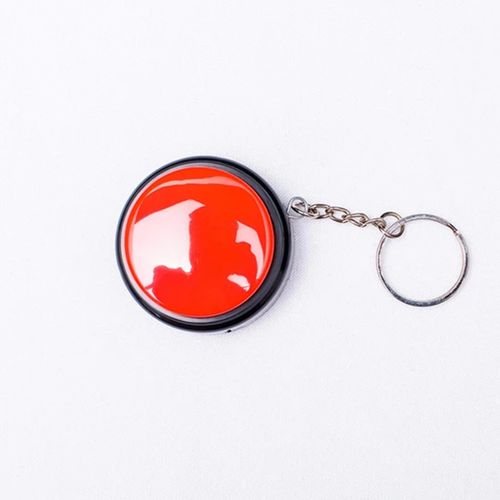 Portable Keychain‑Attached Custom Voice Button With 30‑Second Rewritable Audio Storage