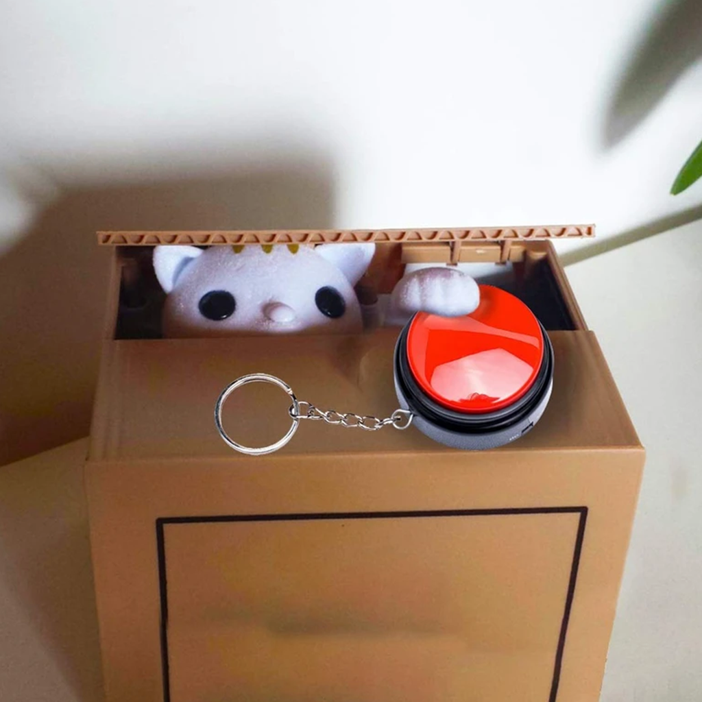Portable Keychain‑Attached Custom Voice Button With 30‑Second Rewritable Audio Storage
