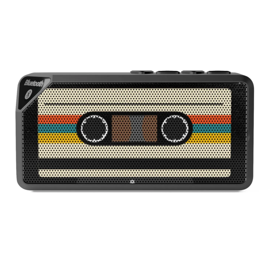 Retro Cassette‑Inspired Compact Wireless Speaker With Aux Input Support
