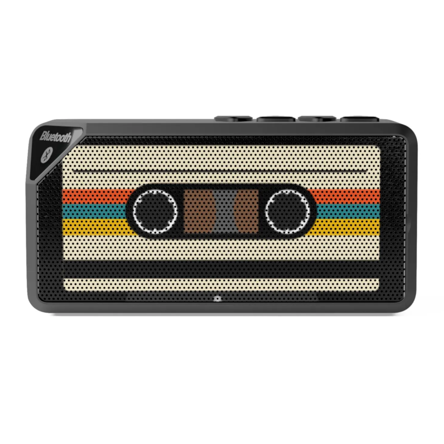 Retro Cassette‑Inspired Compact Wireless Speaker With Aux Input Support